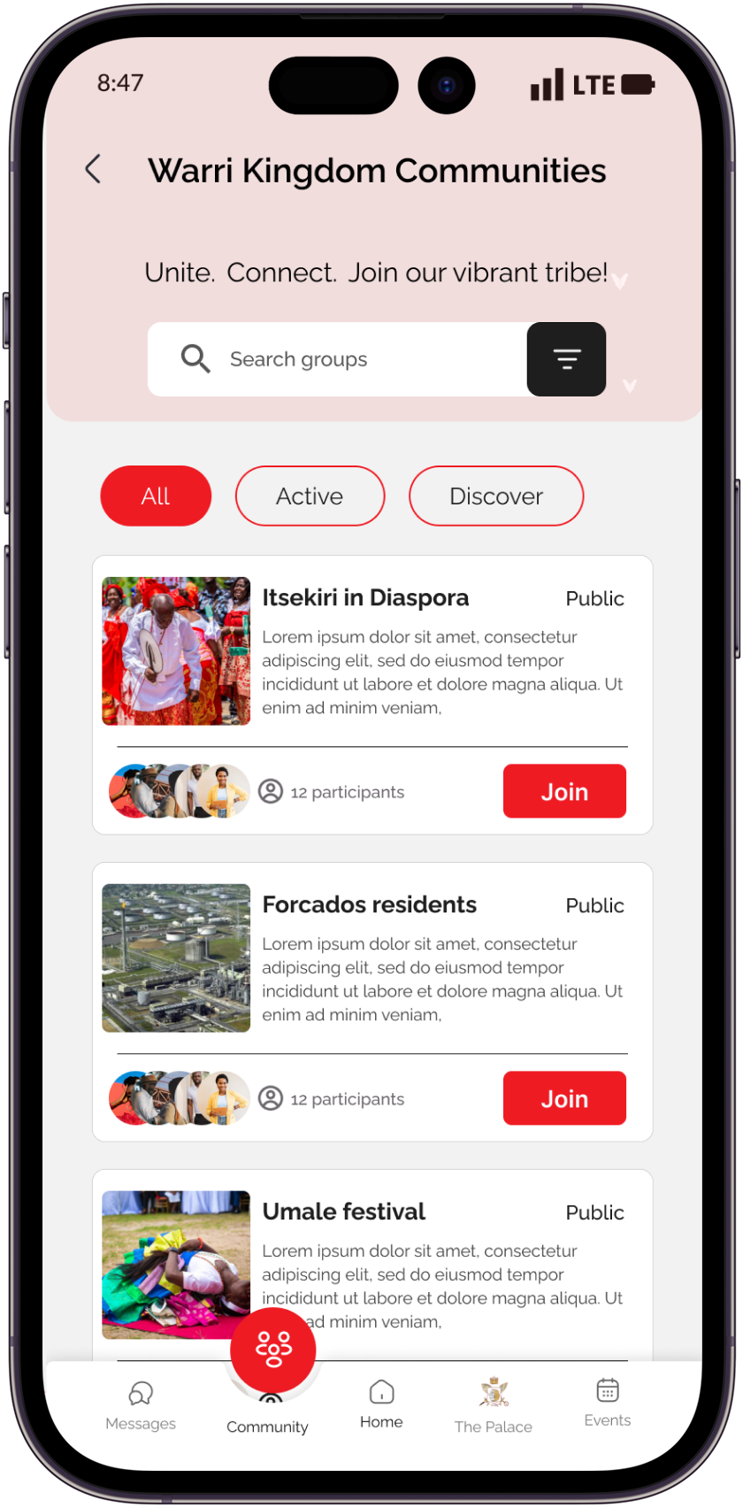 Warri Kingdom communities screen