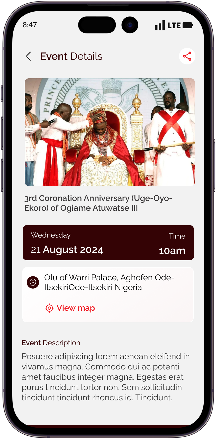 iamitsekiri Kingdom events screen
